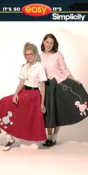 4915 EZ ECONO FELT FULL CIRCLE POODLE RETRO SKIRT PATTERN 10-20